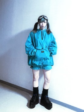 「アイテム（ジャケット/アウター）」を使った、momojimさん（レディース・148cm）の夏コーディネート