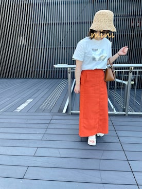 「アイテム（ハンドバッグ）」を使った、miniさん（レディース・147cm）の夏コーディネート