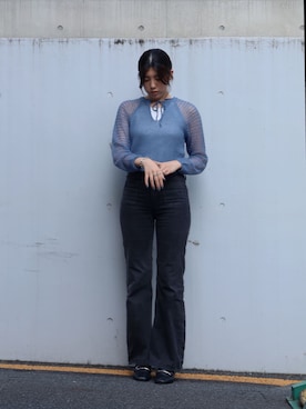 「アイテム（イヤーカフ）」を使った、オトネさん（レディース・166cm・20代）の秋コーディネート