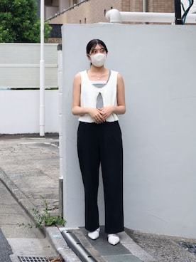 「LHME（エルエイチエムイー）の【WEB限定】”Aqua”リング/サージカルステンレス（金属アレルギー対応）【LHME / エルエイチエムイー】（リング）」を使った、オトネさん（レディース・166cm・20代）の夏コーディネート
