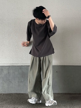 「ニューバランス」｜Hiromuさん（メンズ・180cm）の春コーディネート