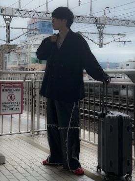 「アイテム（テーラードジャケット）」を使った、Hiromuさん（メンズ・180cm・20代）の秋コーディネート