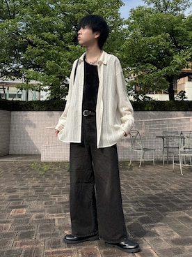 「RUUBON（ルーボン）のアイテム」を使った、Hiromuさん（メンズ・180cm）の夏コーディネート