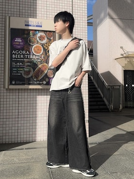 「OUAT（オーユーエーティー）のアイテム」を使った、Hiromuさん（メンズ・180cm）の夏コーディネート