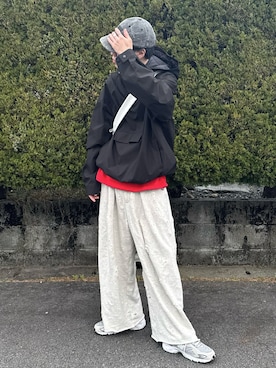 「chuclla（チュクラ）のアイテム」を使った、Hiromuさん（メンズ・180cm）の春コーディネート