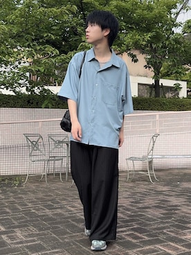 「NILWAY（ニルウェイ）のアイテム」を使った、Hiromuさん（メンズ・180cm）の夏コーディネート