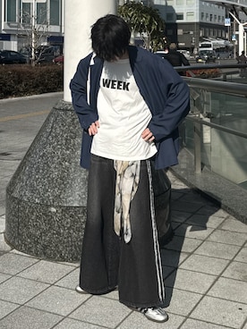「アイテム（テーラードジャケット）」を使った、Hiromuさん（メンズ・180cm）の秋コーディネート