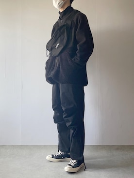 「アイテム（ボディバッグ/ウエストポーチ）」を使った、Hiromuさん（メンズ・180cm・10代）の冬コーディネート