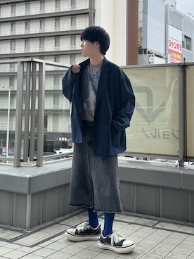 「MSG（エムエスジー）のアイテム」を使った、Hiromuさん（メンズ・180cm）の春コーディネート