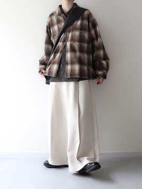 「アイテム（パンツ）」を使った、Hiromuさん（メンズ・180cm）の秋コーディネート