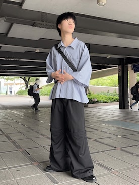 GRANCY】Tulle Layereddesign Slacks / チュール レイヤードデザイン