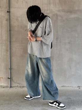「CIYOT（シヨウト）のアイテム」を使った、Hiromuさん（メンズ・180cm）の春コーディネート