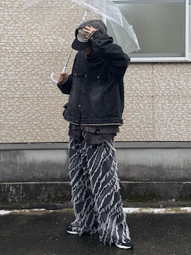 「アイテム（デニムジャケット）」を使った、Hiromuさん（メンズ・180cm・20代）の秋コーディネート