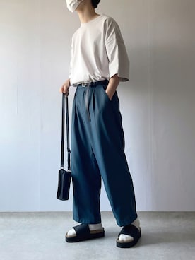 「ごきげんウィーク」｜「アイテム（その他シューズ）」を使った、Hiromuさん（メンズ・180cm）の春コーディネート