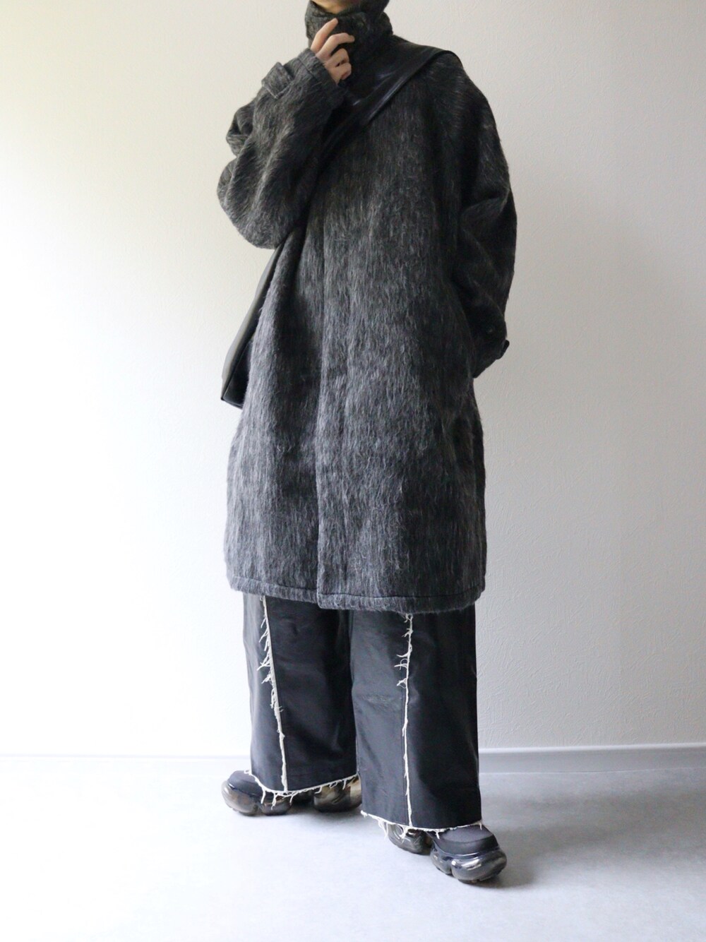 UNISEX》Artificial Leather Wide Pants/アーティフィシャル