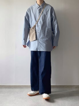 「アイテム（ショルダーバッグ）」を使った、Hiromuさん（メンズ・180cm）の秋コーディネート