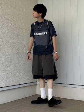 「アイテム（タンクトップ）」を使った、Hiromuさん（メンズ・180cm・20代）の夏コーディネート