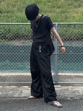 「アイテム（サンダル）」を使った、Hiromuさん（メンズ・180cm・20代）の夏コーディネート