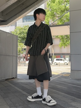 maison special サイドジップレイヤリングワイドショートパンツ UNISEX》Side Zip Layering Wide Short Pants/サイドジップレイヤ