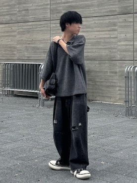 「Chikashitsu +（チカシツプラス）のアイテム」を使った、Hiromuさん（メンズ・180cm）の春コーディネート