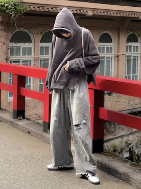 「アイテム（バックパック/リュック）」を使った、Hiromuさん（メンズ・180cm）の秋コーディネート