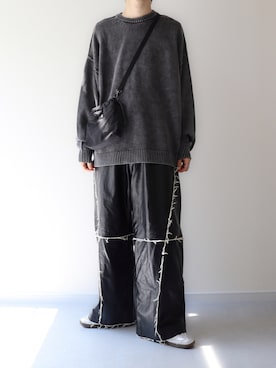 「アイテム（ニット/セーター）」を使った、Hiromuさん（メンズ・180cm・20代）の夏コーディネート