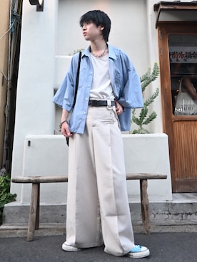「JIEDA（ジエダ）のアイテム」を使った、Hiromuさん（メンズ・180cm）の夏コーディネート