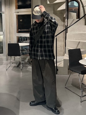 「OUAT（オーユーエーティー）のアイテム」を使った、Hiromuさん（メンズ・180cm）の夏コーディネート