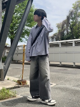 「CIYOT（シヨウト）のアイテム」を使った、Hiromuさん（メンズ・180cm）の春コーディネート