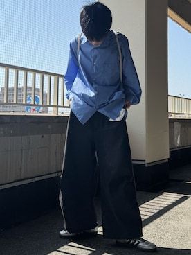 「アイテム（バックパック/リュック）」を使った、Hiromuさん（メンズ・180cm）の秋コーディネート