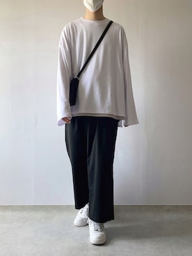 「RAGEBLUE（レイジブルー）のアイテム（パンツ）」を使った、Hiromuさん（メンズ・180cm）の春コーディネート