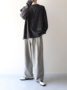 「アイテム（スニーカー）」を使った、Hiromuさん（メンズ・180cm）の夏コーディネート