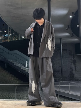 「DEVICE（デバイス）のアイテム」を使った、Hiromuさん（メンズ・180cm）の夏コーディネート