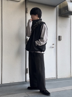 「OUAT（オーユーエーティー）のアイテム」を使った、Hiromuさん（メンズ・180cm）の春コーディネート