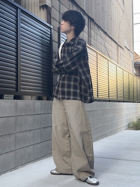 「chuclla（チュクラ）のアイテム」を使った、Hiromuさん（メンズ・180cm）の秋コーディネート