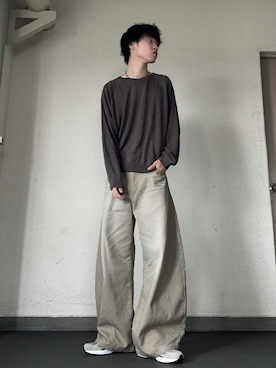 「SBG（エスビー）のアイテム（ネックレス）」を使った、Hiromuさん（メンズ・180cm）の秋コーディネート