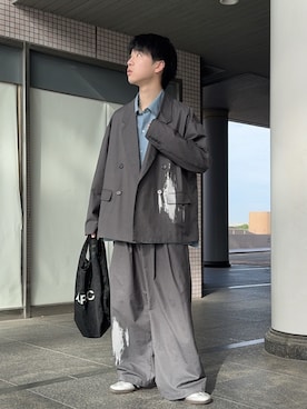 「A.P.C.（アーペーセー）のアイテム（バッグ）」を使った、Hiromuさん（メンズ・180cm）の春コーディネート