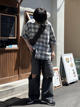 「OUAT（オーユーエーティー）のアイテム」を使った、Hiromuさん（メンズ・180cm）の春コーディネート