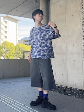 「MSG（エムエスジー）のアイテム」を使った、Hiromuさん（メンズ・180cm）の春コーディネート