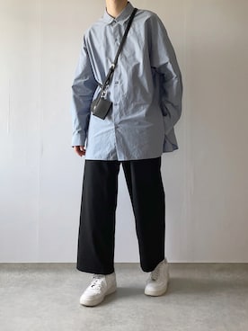「RAGEBLUE（レイジブルー）のアイテム（パンツ）」を使った、Hiromuさん（メンズ・180cm）の夏コーディネート