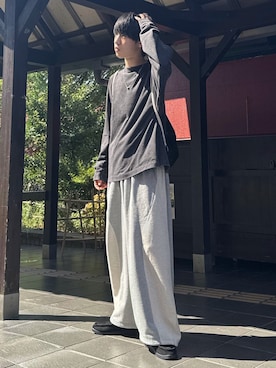 「アイテム（モカシン/デッキシューズ）」を使った、Hiromuさん（メンズ・180cm）の夏コーディネート
