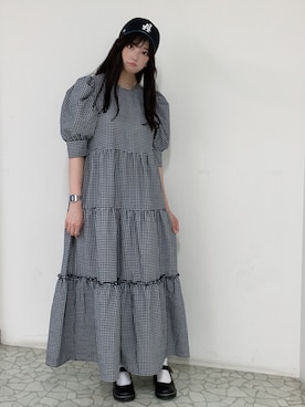 「apres jour（アプレジュール）のアイテム（その他シューズ）」を使った、ﾒｸﾞﾐさん（レディース・159cm）の夏コーディネート
