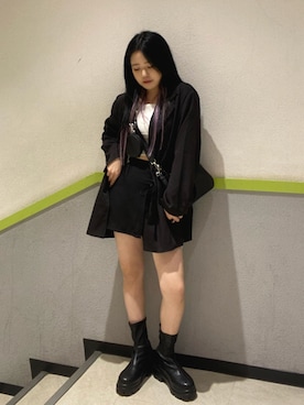 「SPINNS（スピンズ）のアイテム（テーラードジャケット）」を使った、asukaさん（レディース・155cm）の春コーディネート