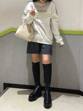 asukaさん（レディース・155cm）の冬コーディネート