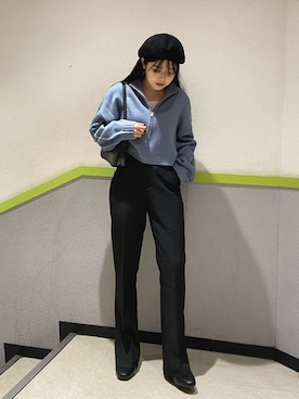 asukaさん（レディース・155cm）の冬コーディネート