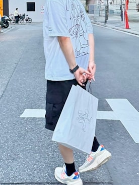 「ENNOY（エンノイ）のアイテム」を使った、hk1074さん（メンズ・172cm）の夏コーディネート