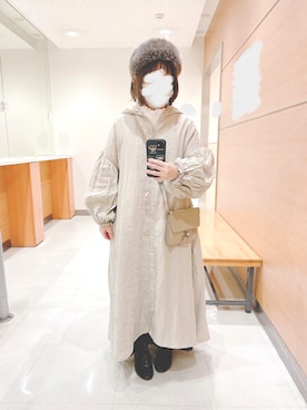 「CROWN（クラウン）のアイテム」を使った、haru061623さん（レディース・154cm）の冬コーディネート