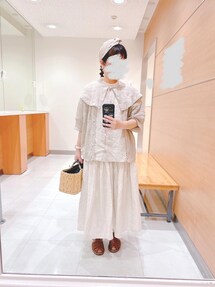 【新品タグ付き】ツハルバイサマンサモスモス リネン透かし編み2wayカーディガン TSUHARU by Samansa Mos2（ツハルバイサマンサモスモス）の