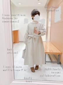袖ボリュームワンピース 小さいサイズ 袖ボリュームワンピース 低身長さん・小柄女性