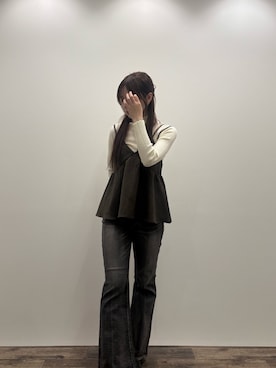 「アイテム（その他トップス）」を使った、hmyさん（レディース・159cm）の秋コーディネート